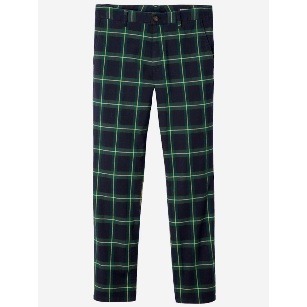 Bonobos Mens Tartan Stretch Chinos NWOT, Size 32/34
